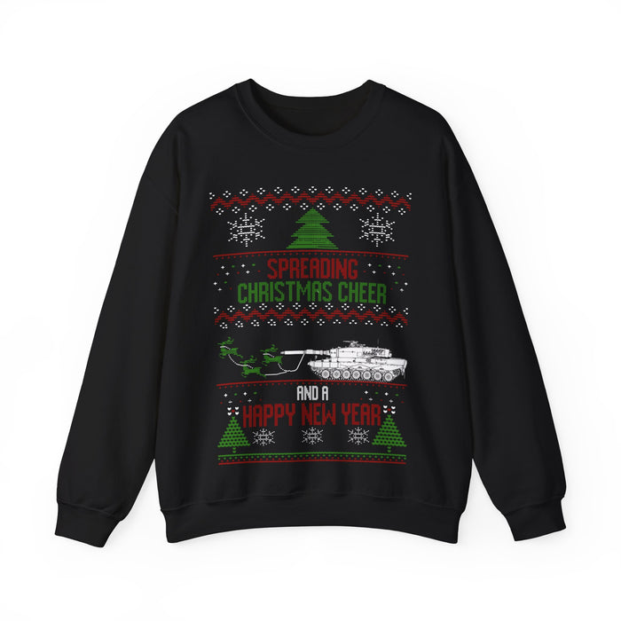 Military Tank Leopard 2 Ugly Christmas Sweater Jumper for European Customers Only (prints and ships from within Europe)