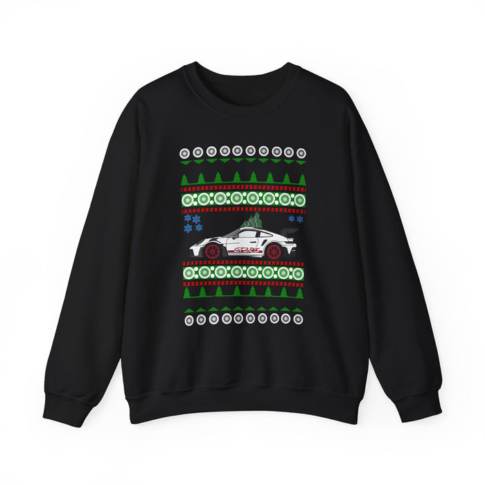 German Car like a 992 GT3 RS Ugly Christmas Sweater Jumper for Canadian Customers ONLY (prints and ships from within Canada)