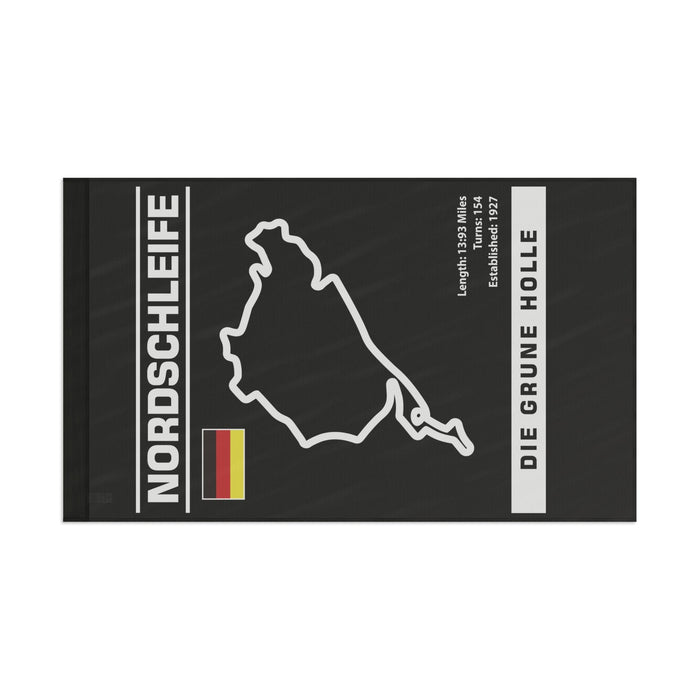 Nurburgring Nordschleife Yard Flag 36x60" black