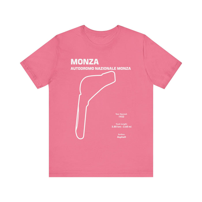 Monza Autodromo Nazionale Track Outline T-shirt for Customers Residing in CANADA ONLY---This particular shirt prints and ships from within Canada