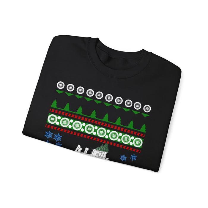 Bull Dozer like a D8 ugly christmas sweater for european customers only (prints and ships from within Europe)