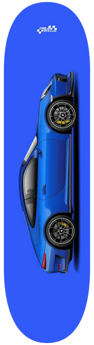 Car Art 991 Voodoo Blue Skateboard Deck 7-ply Hardrock Canadian Maple GT3 Touring V1