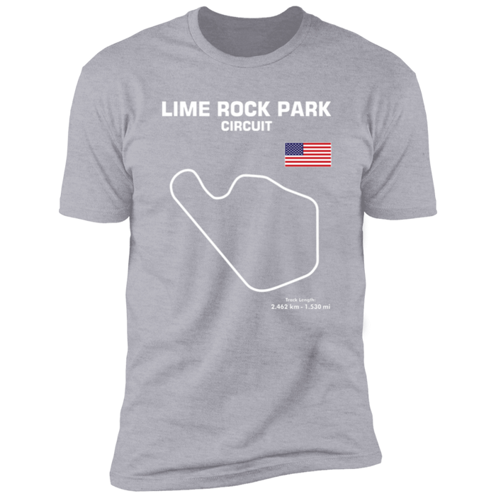 Track Outline Series Lime Rock Park Circuit t-shirt