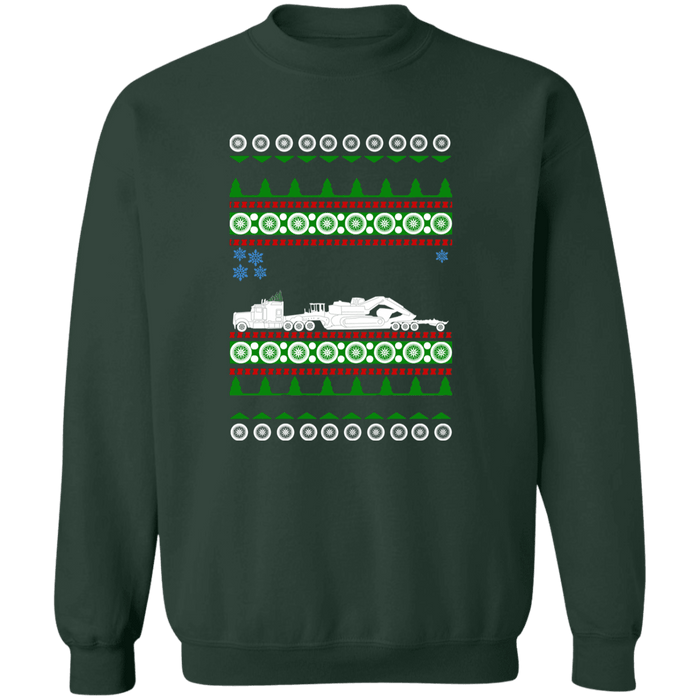 Truck Driver Heavy Equipment Ugly Christmas Sweater Sweatshirt