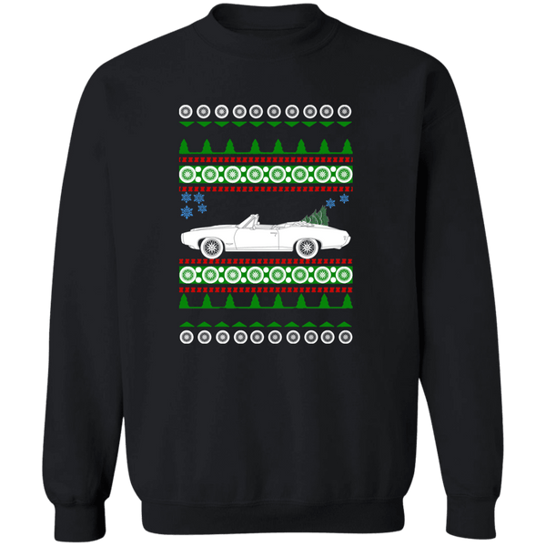 Pontiac GTO Convertible 1968 Ugly Christmas Sweater Sweatshirt