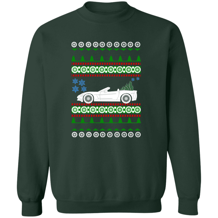 Corvette C6 Convertible Ugly Christmas Sweater Sweatshirt