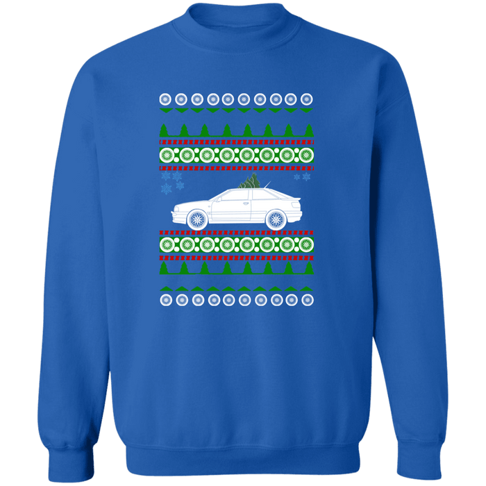 German car like an Audi S2 Coupe 1996 Ugly Christmas Sweater Sweatshirt