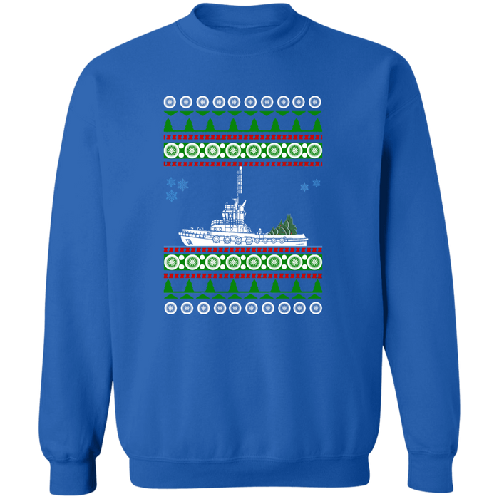 Tug Boat Ugly Christmas Sweater Sweatshirt