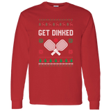 Get Dinked Pickleball Ugly Christmas "sweater" long sleeve t-shirt