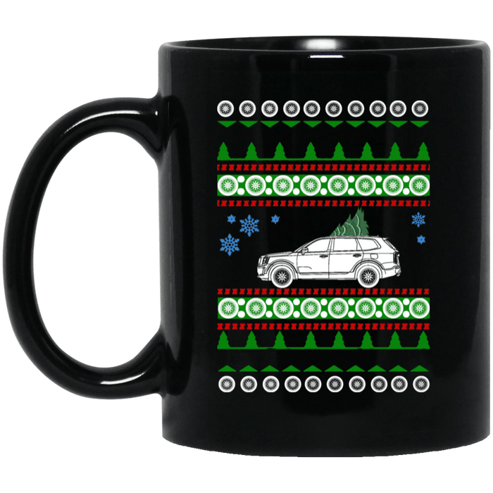 SUV like a Kia Telluride Ugly Christmas "sweater" Mug