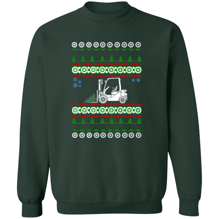 Forklift Driver Operator Ugly Christmas Sweater Sweatshirt