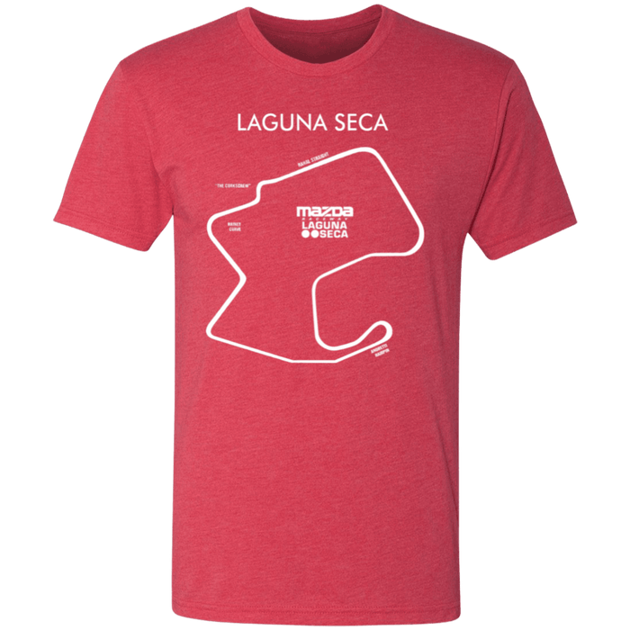 Track Outline Series Laguna Seca Mazda Raceway Tri-Blend T-shirt