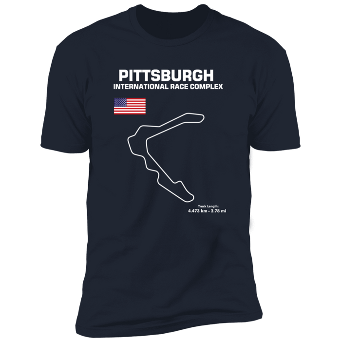 Pittsburgh International Race Complex Track Outline T-shirt