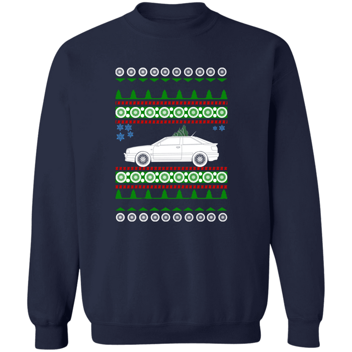 German car like an Audi S2 Coupe 1996 Ugly Christmas Sweater Sweatshirt