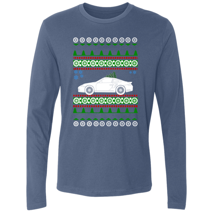 German Car like a 997 Turbo Ugly Christmas "sweater" long sleeve t-shirt