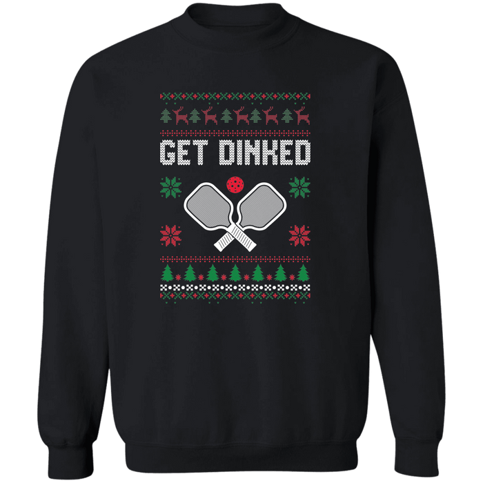 Get Dinked Pickleball Ugly Christmas Sweater Sweatshirt