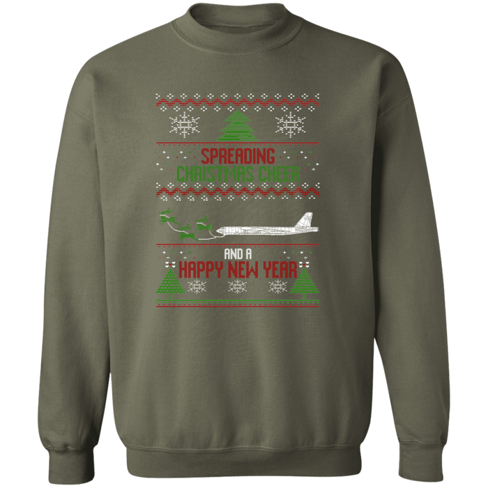 B-52 Airplane Military Ugly Christmas Sweater Sweatshirt