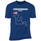 Track Outline Series Gingerman Circuit Michigan T-shirt