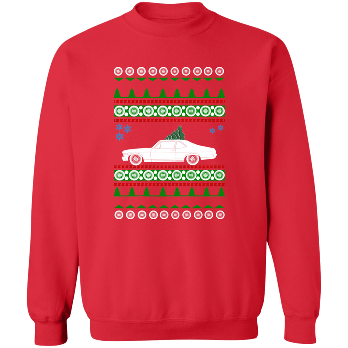 Hot Rod like a 1968 3rd gen Nova Ugly Christmas Sweater Sweatshirt