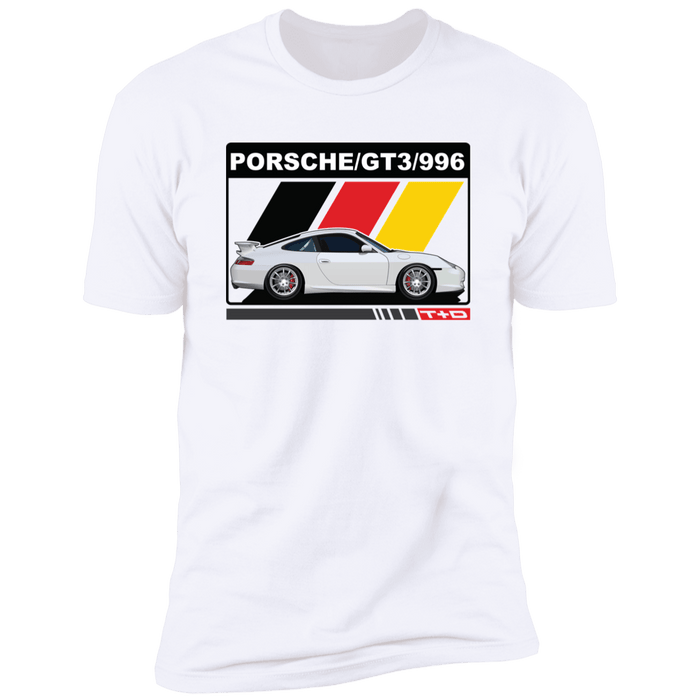 996 GT3 911 Porsche German Flag Stripes T-shirt