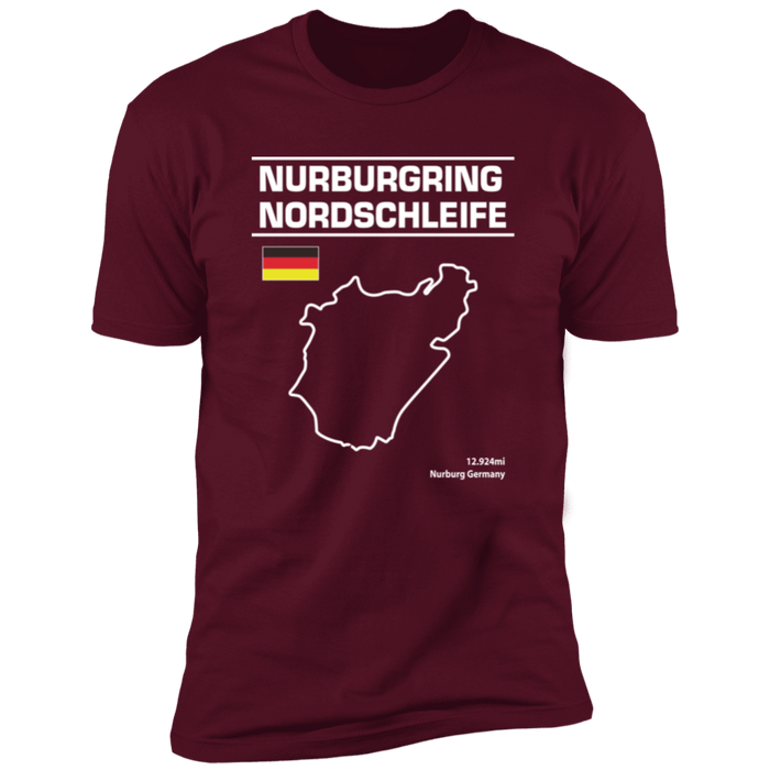 Nurburgring Nordschleife Track Outline Series T-shirt