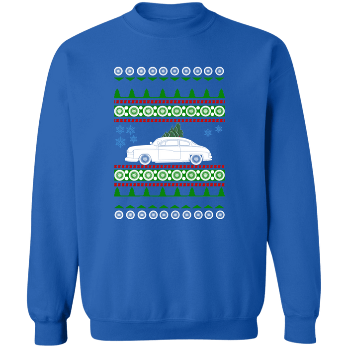 Mercury Coupe 1950 V2 Ugly Christmas Sweater Sweatshirt