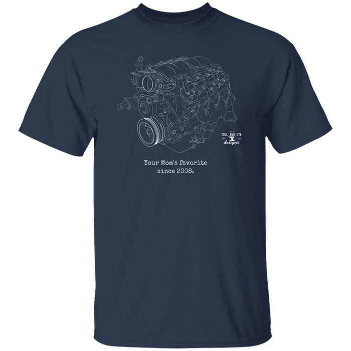 Engine Blueprint Series LS1 LS3 Your Mom's favorite since 2008 t-shirt