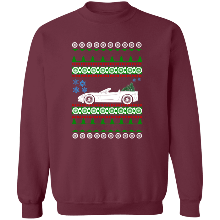 Corvette C6 Convertible Ugly Christmas Sweater Sweatshirt