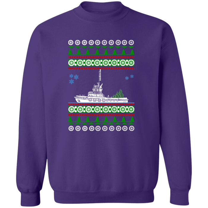 Tug Boat Ugly Christmas Sweater Sweatshirt