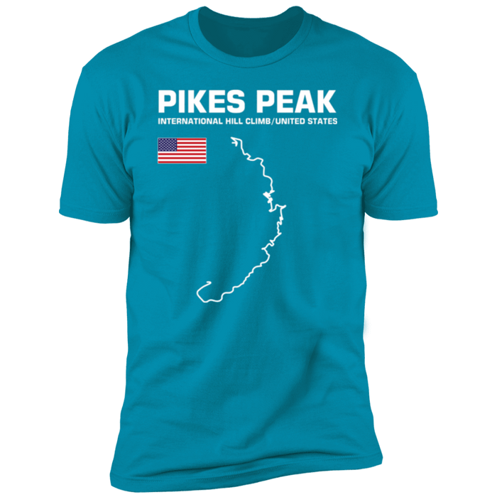 Track Outline Series Pikes Peak Hill Climb front and rear print