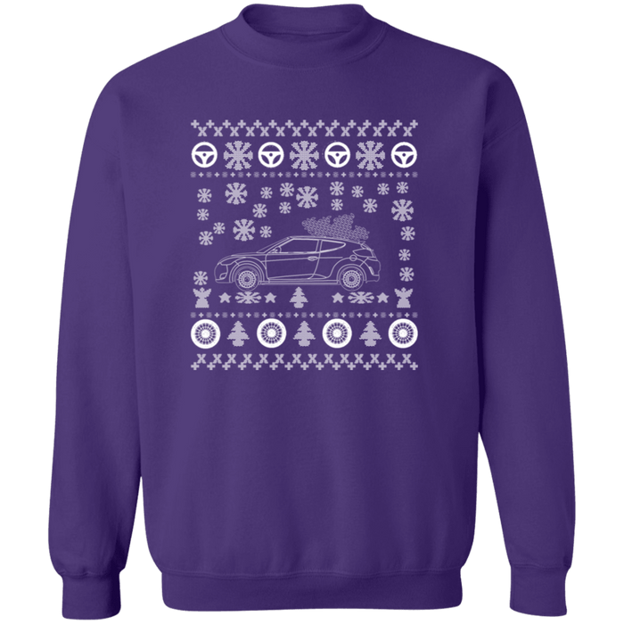 Hyundai Veloster 1st Gen Ugly Christmas Sweater Sweatshirt V2