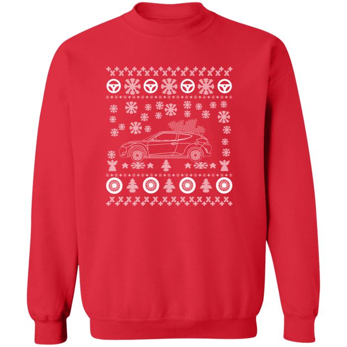 Hyundai Veloster 1st Gen Ugly Christmas Sweater Sweatshirt V2