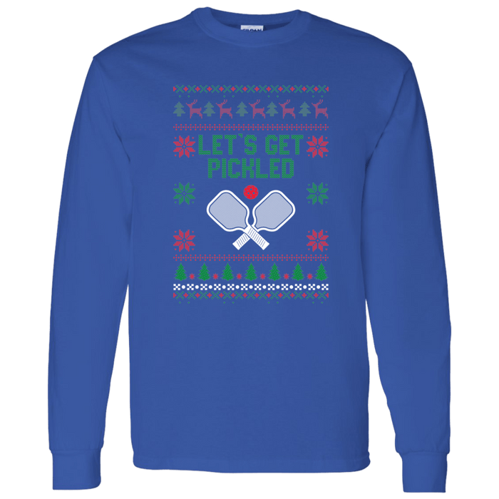 Pickle Ball Ugly Christmas "Sweater"  long sleeve t-shirt