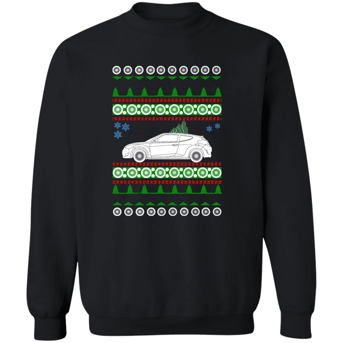 2013 1st gen car like a Veloster Ugly Christmas Sweater Sweatshirt