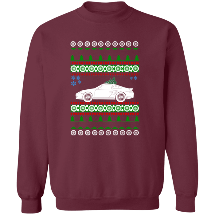 German Car like a 911 997 Turbo Ugly Christmas "sweater" sweatshirt