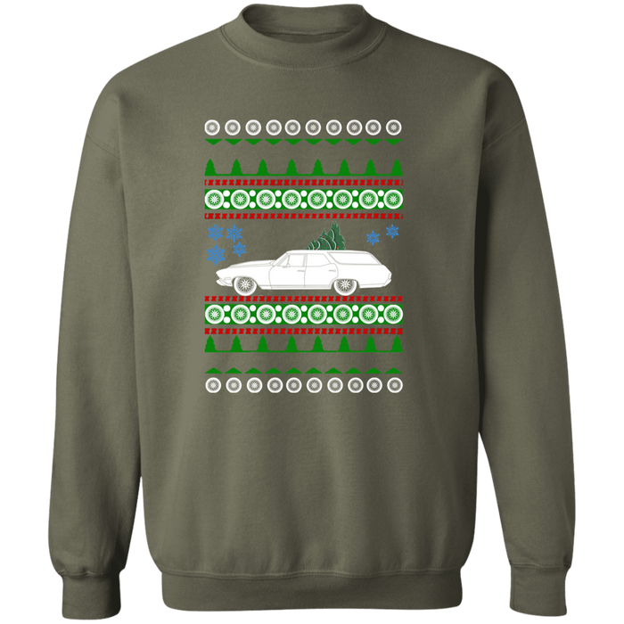 Chevelle Wagon Ugly Christmas Sweater Jumper 1968