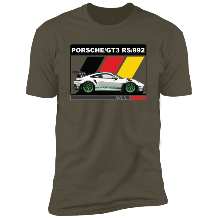 992 GT3 RS 911 Porsche German Flag T-shirt