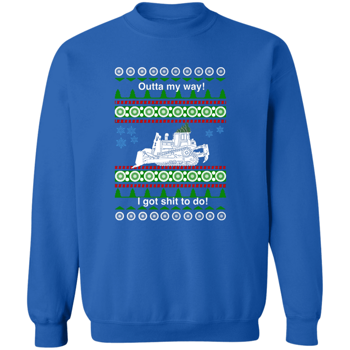 Bulldozer ugly christmas sweater sweatshirt