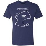 Track Outline Series Laguna Seca Mazda Raceway Tri-Blend T-shirt