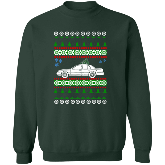 Mercury Grand Marquis 3rd Gen 1998-2002 Ugly Christmas Sweater Sweatshirt