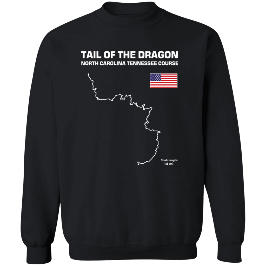 Track Outline Series Tail of the Dragon US129 Sweatshirt