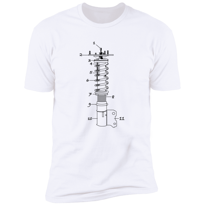 Coilover Suspension Parts Breakdown T-shirt