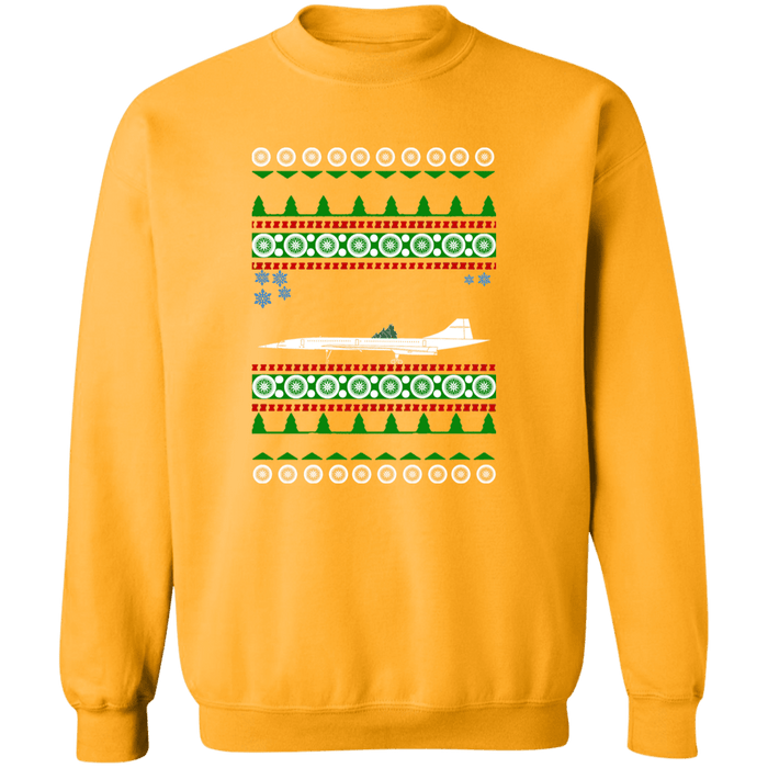 Concorde Airplane Ugly Christmas Sweater Sweatshirt