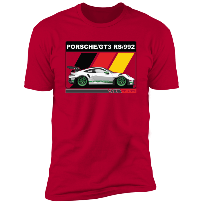 992 GT3 RS 911 Porsche German Flag T-shirt