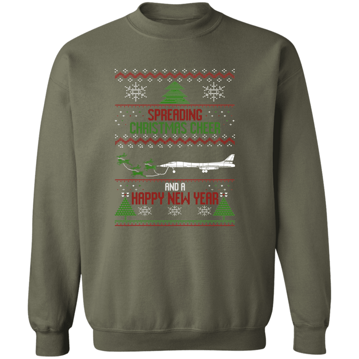 B-1B Lancer Airplane Ugly Christmas Sweater Sweatshirt