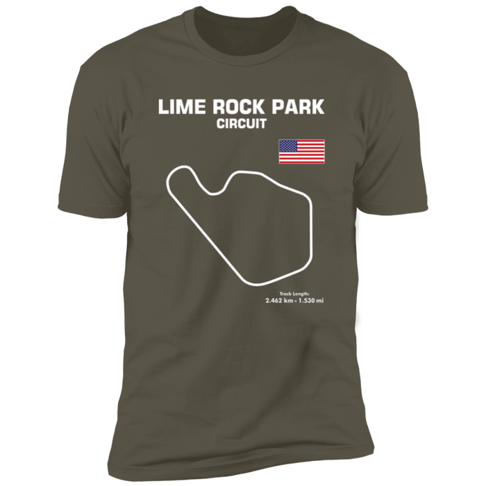 Track Outline Series Lime Rock Park Circuit t-shirt