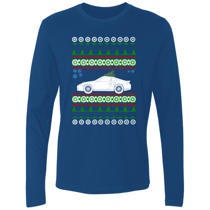 German Car like a 997 Turbo Ugly Christmas "sweater" long sleeve t-shirt