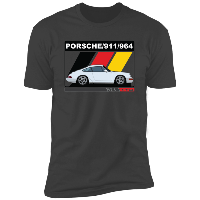 964 911 German Flag Stripes T-shirt