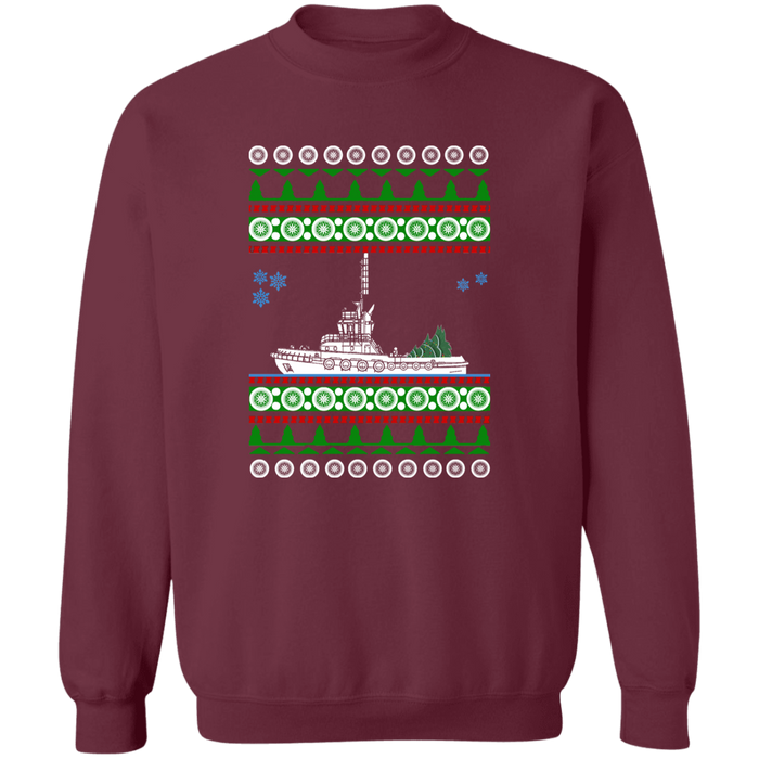 Tug Boat Ugly Christmas Sweater Sweatshirt