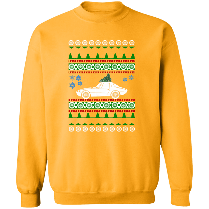 Sports Car like a 1968 Toyota Sports 800 Ugly Christmas Sweater Sweatshirt